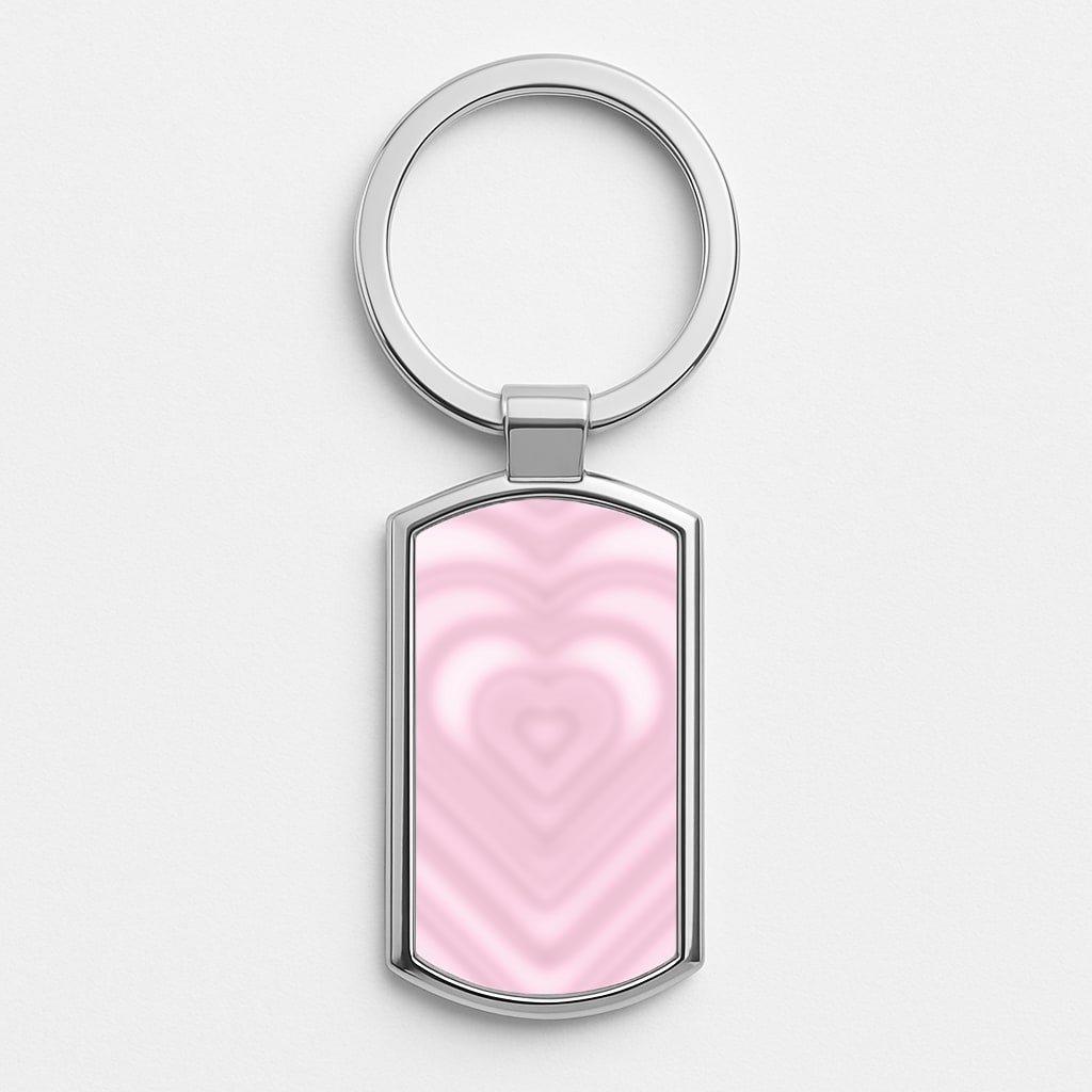 Drippy Love Heart Pink Luxury Keyring
