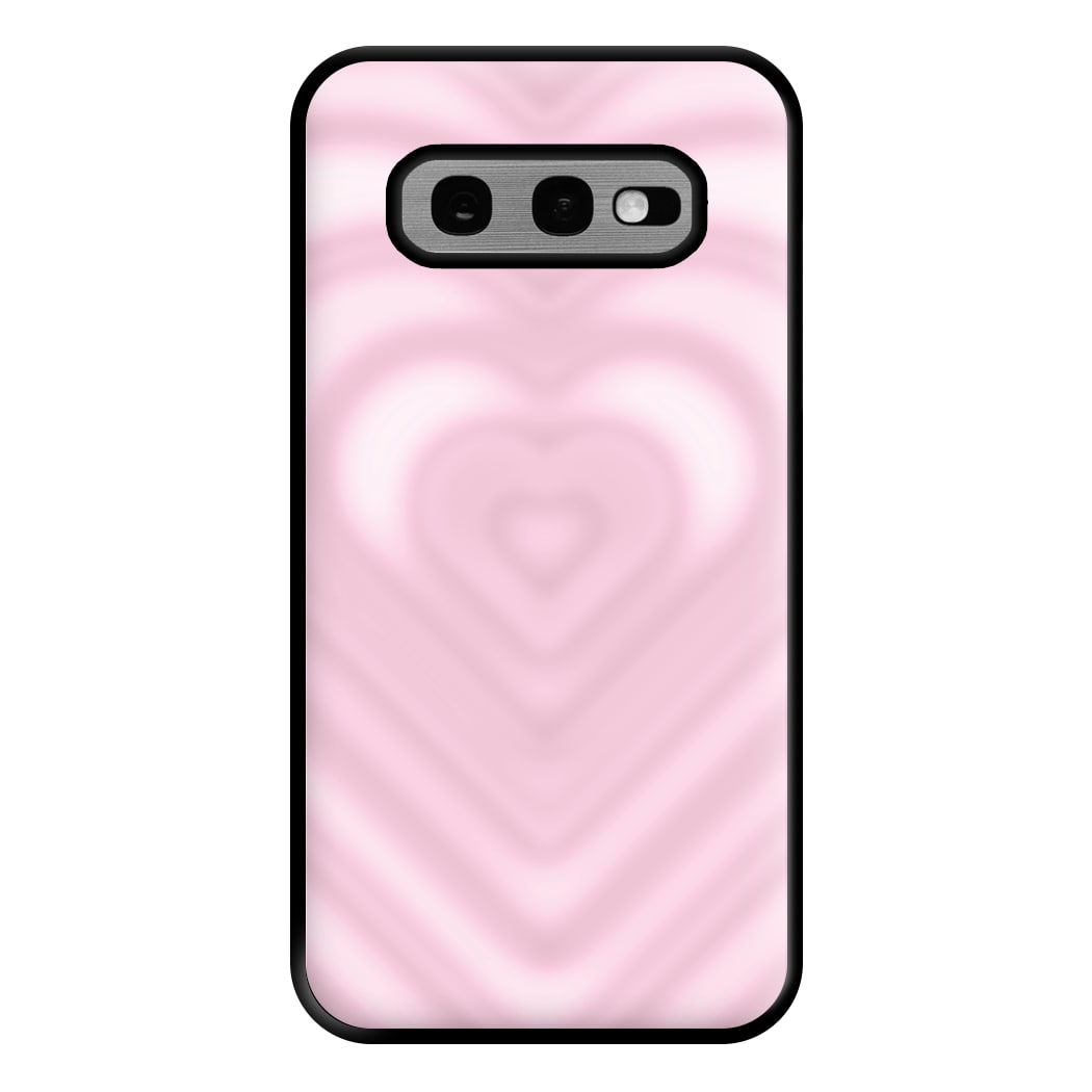 Drippy Love Heart Pink Phone Case for Galaxy S10e