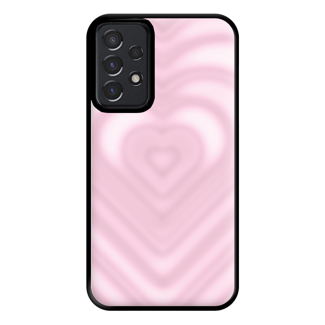 Drippy Love Heart Pink Phone Case for Galaxy A52 / A52s