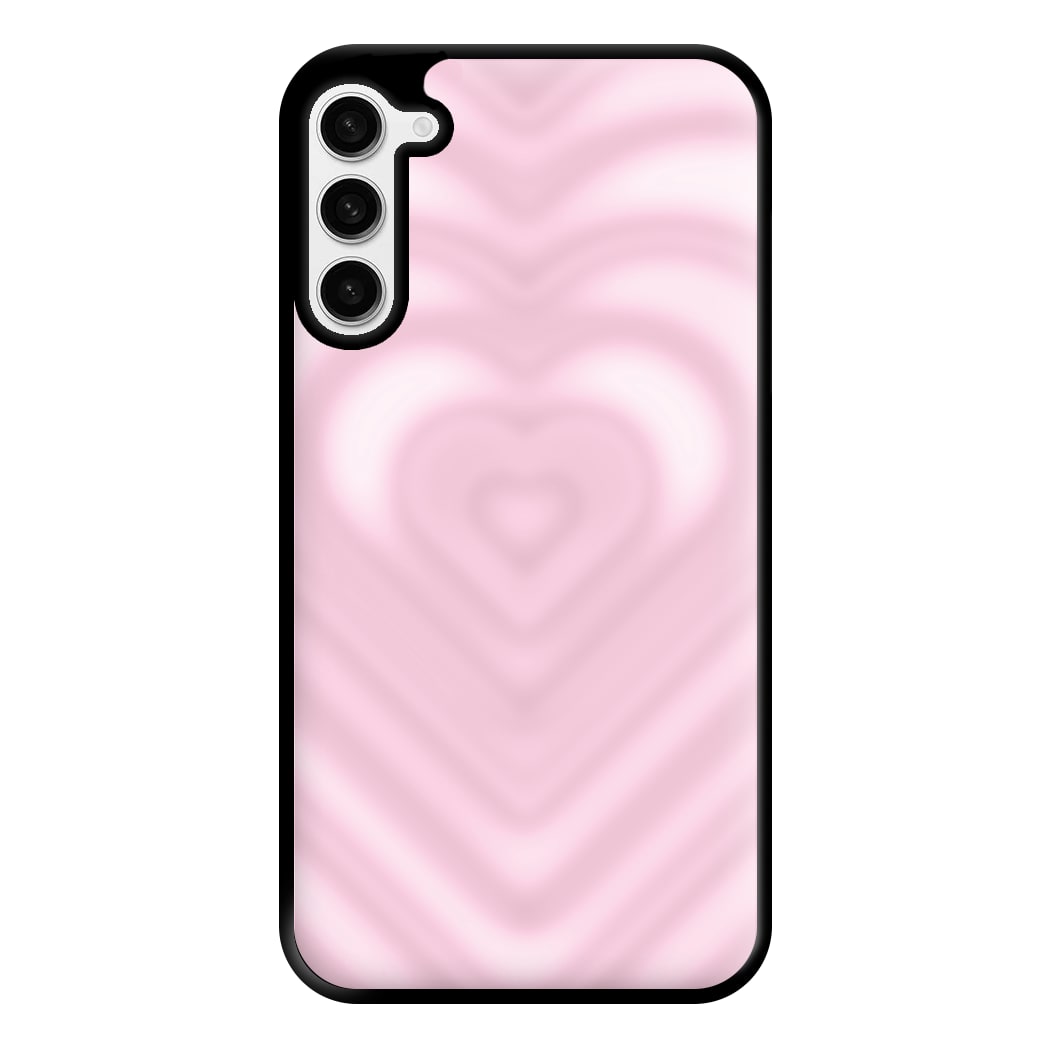 Drippy Love Heart Pink Phone Case for Galaxy S23 Plus