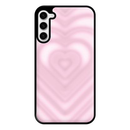 Drippy Love Heart Pink Phone Case for Galaxy S23 Plus