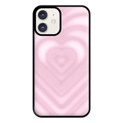 Drippy Love Heart Pink Phone Case for iPhone 12 / 12 Pro