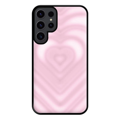 Drippy Love Heart Pink Phone Case for Galaxy S23 Ultra