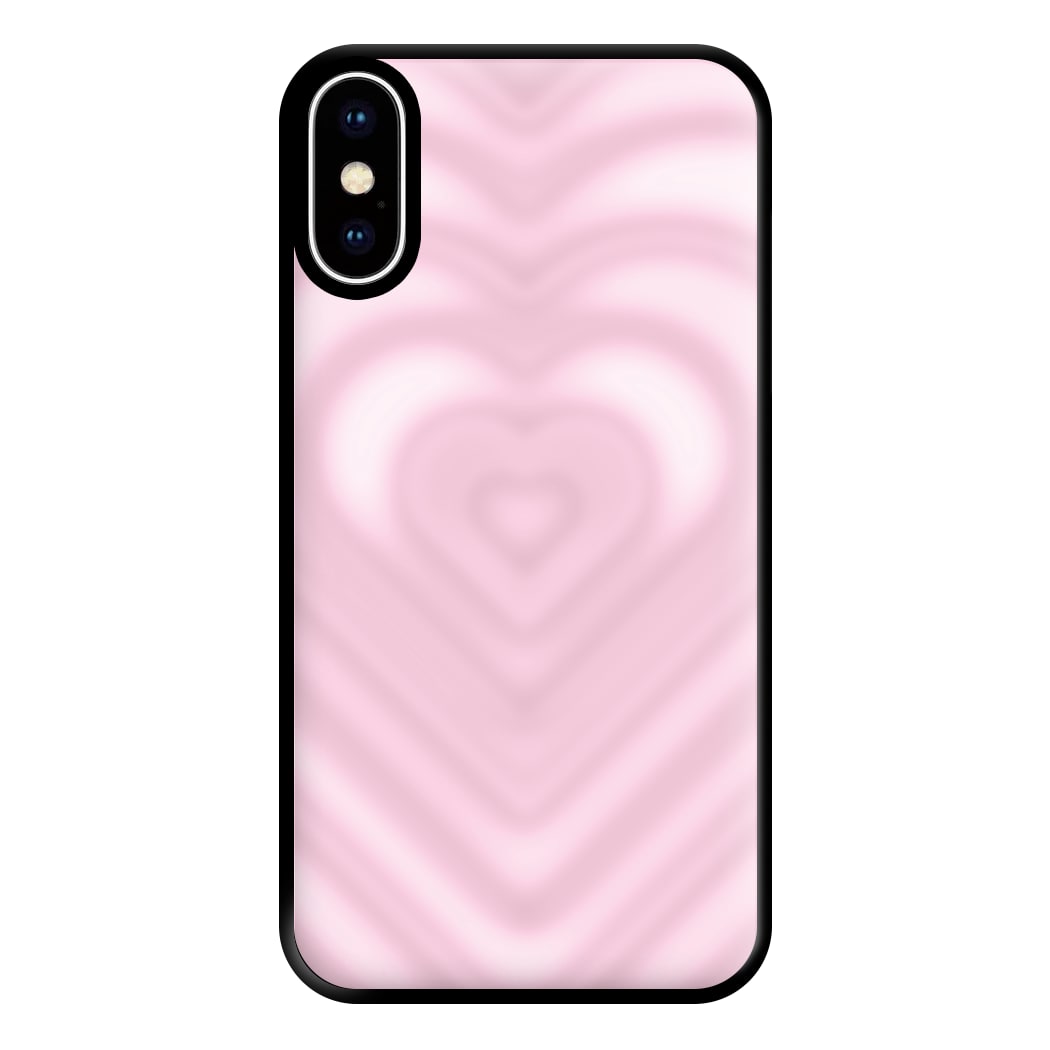 Drippy Love Heart Pink Phone Case for iPhone XS Max