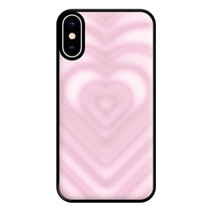 Drippy Love Heart Pink Phone Case for iPhone XS Max