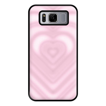 Drippy Love Heart Pink Phone Case for Galaxy S8 Plus