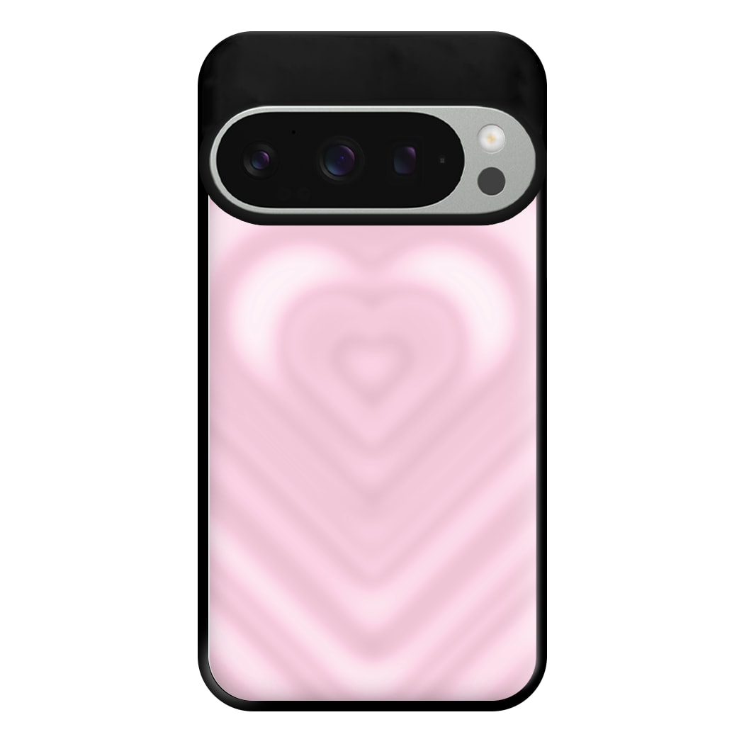 Drippy Love Heart Pink Phone Case for Google Pixel 9 Pro XL