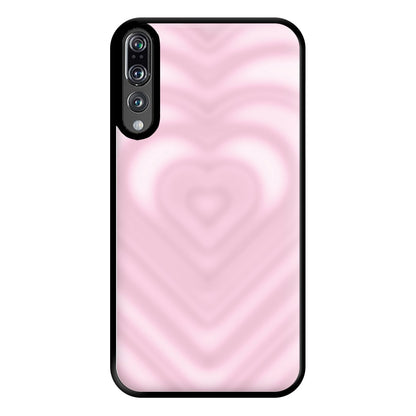 Drippy Love Heart Pink Phone Case for Huawei P20 Pro