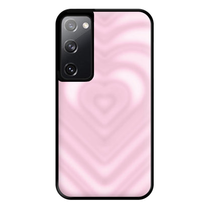 Drippy Love Heart Pink Phone Case for Galaxy S20