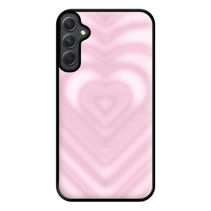 Drippy Love Heart Pink Phone Case for Galaxy A54
