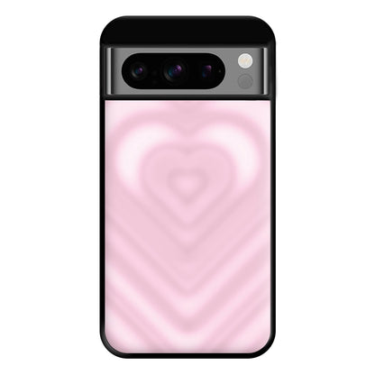 Drippy Love Heart Pink Phone Case for Google Pixel 8 Pro