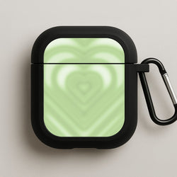Drippy Love Heart Green AirPods Case