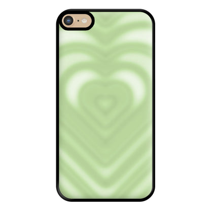 Drippy Love Heart Green Phone Case for iPhone 6 Plus / 7 Plus / 8 Plus