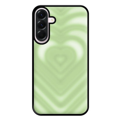 Drippy Love Heart Green Phone Case for Galaxy A36