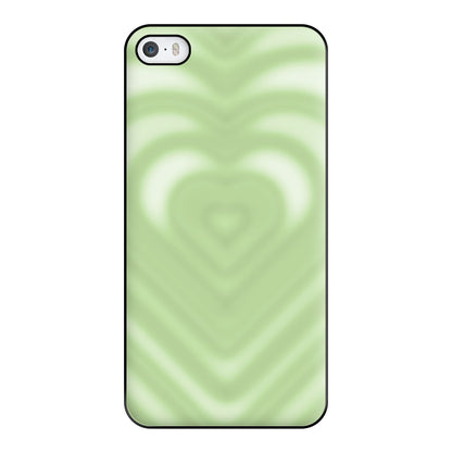 Drippy Love Heart Green Phone Case for iPhone 5 / 5s / SE 2016