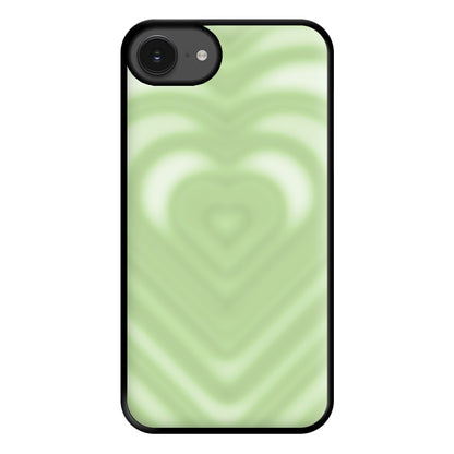 Drippy Love Heart Green Phone Case for iPhone 16e