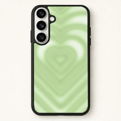 Drippy Love Heart Green Phone Case for Galaxy S26