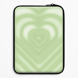 Drippy Love Heart Green Universal Laptop Sleeve