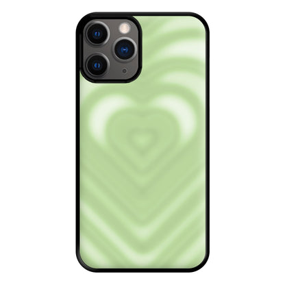 Drippy Love Heart Green Phone Case for iPhone 12 Pro Max