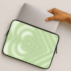 Drippy Love Heart Green MacBook Case