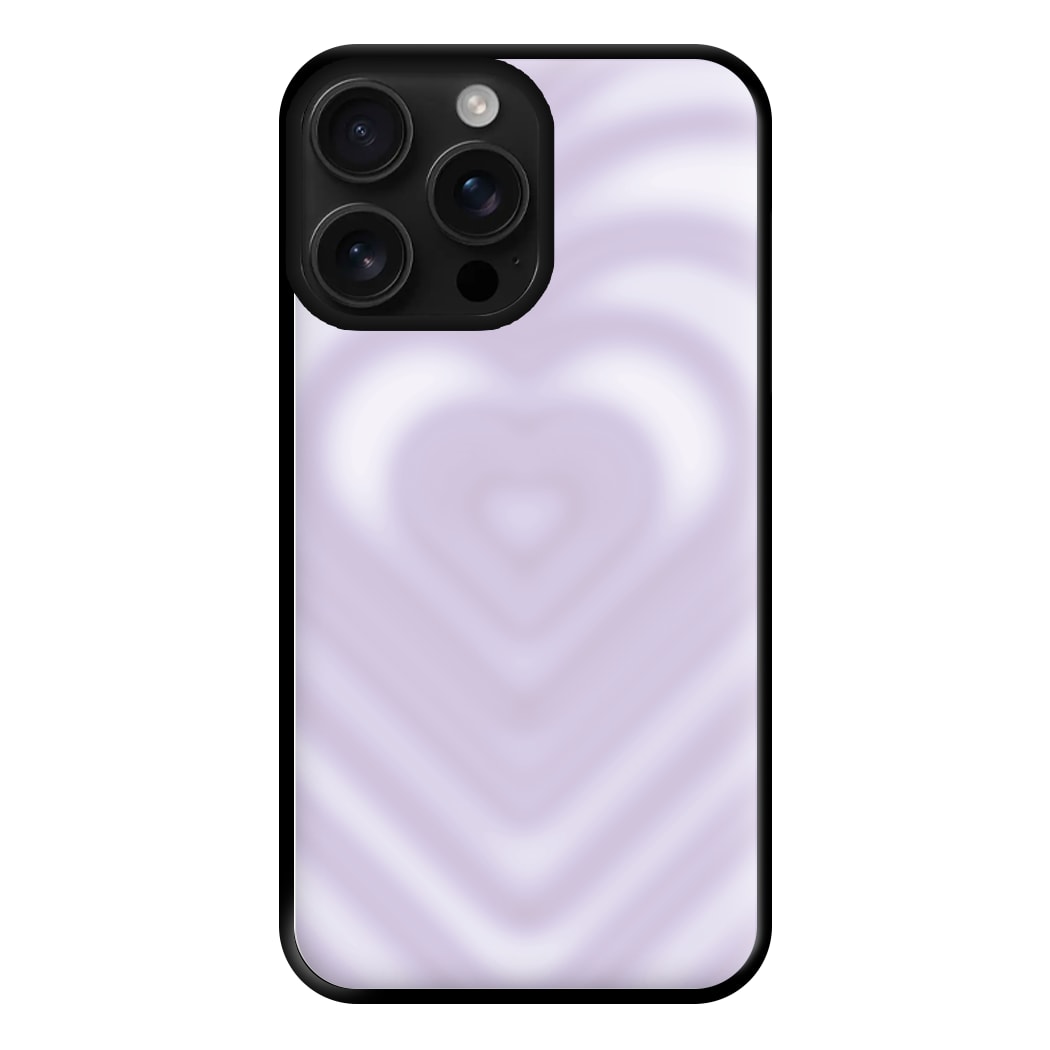 Drippy Love Heart Purple Phone Case for iPhone 16 Pro Max