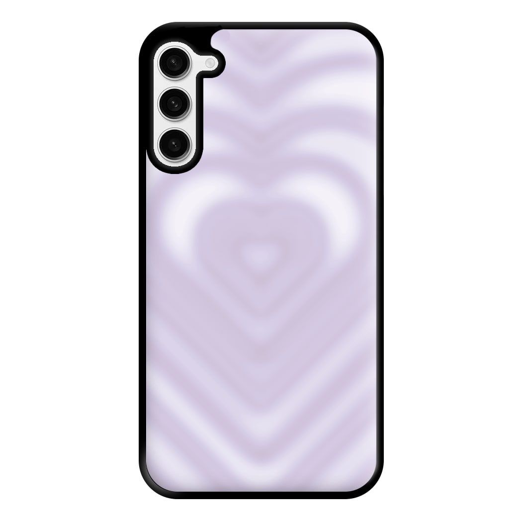 Drippy Love Heart Purple Phone Case for Galaxy S23 Plus