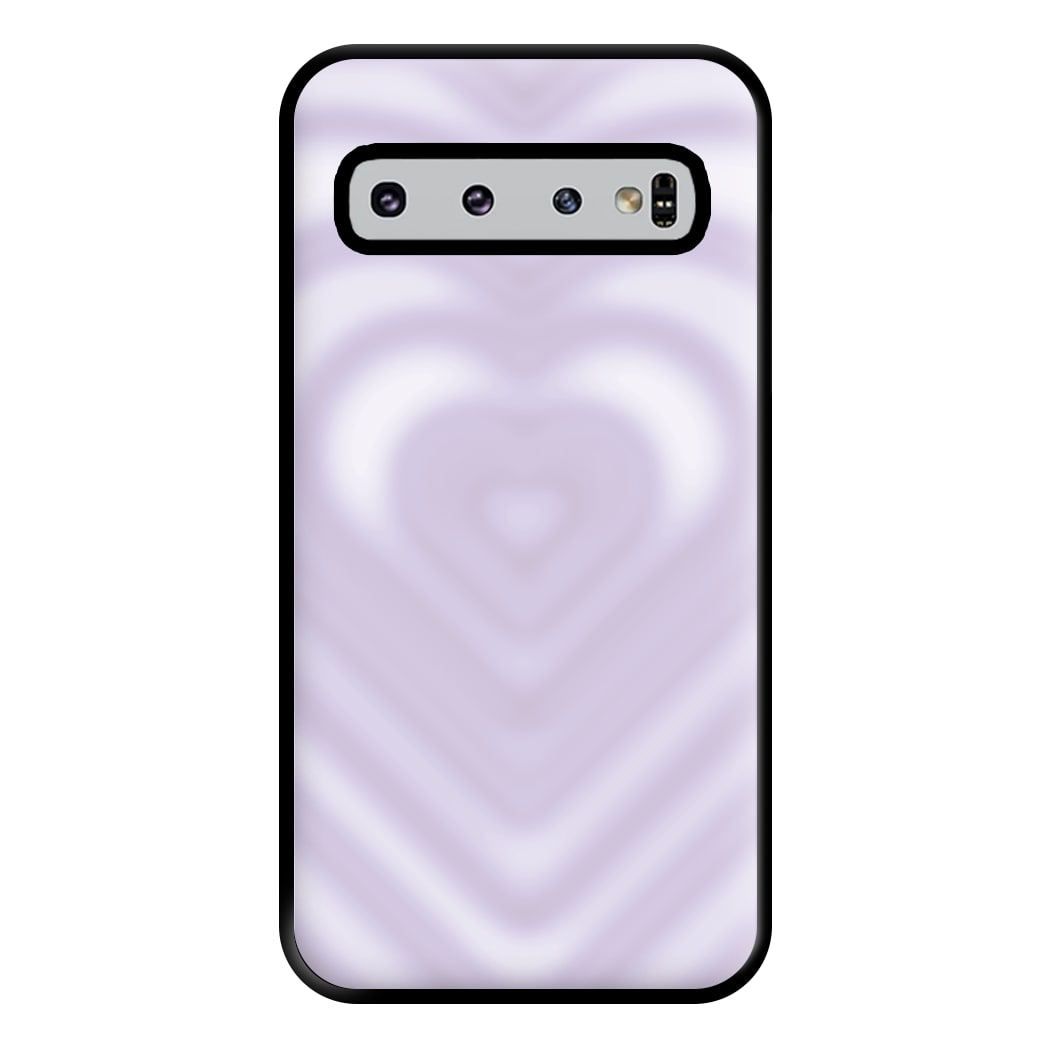Drippy Love Heart Purple Phone Case for Galaxy S10 Plus