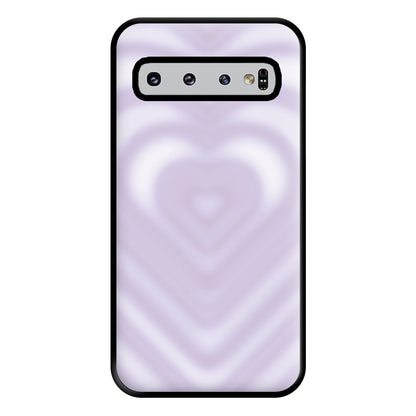 Drippy Love Heart Purple Phone Case for Galaxy S10 Plus