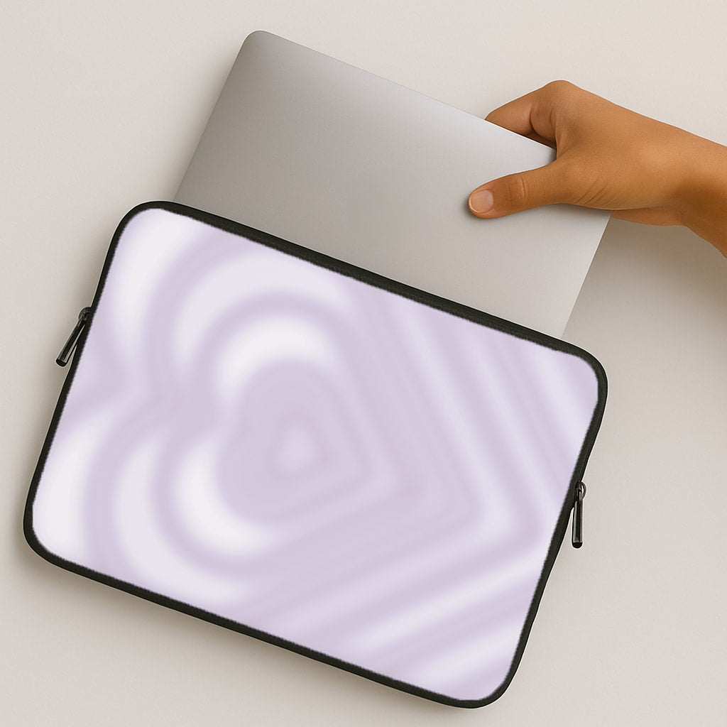 Drippy Love Heart Purple MacBook Case
