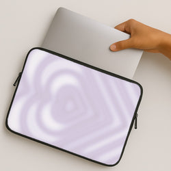 Drippy Love Heart Purple MacBook Case