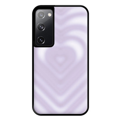 Drippy Love Heart Purple Phone Case for Galaxy S20