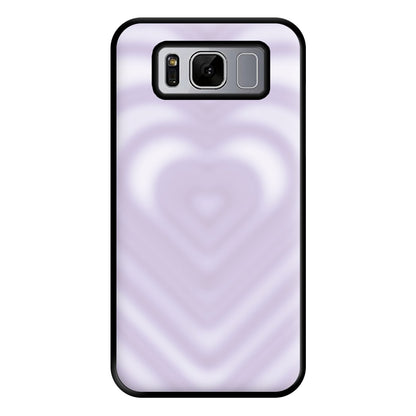 Drippy Love Heart Purple Phone Case for Galaxy S8 Plus