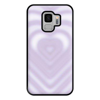 Drippy Love Heart Purple Phone Case for Galaxy S9 Plus