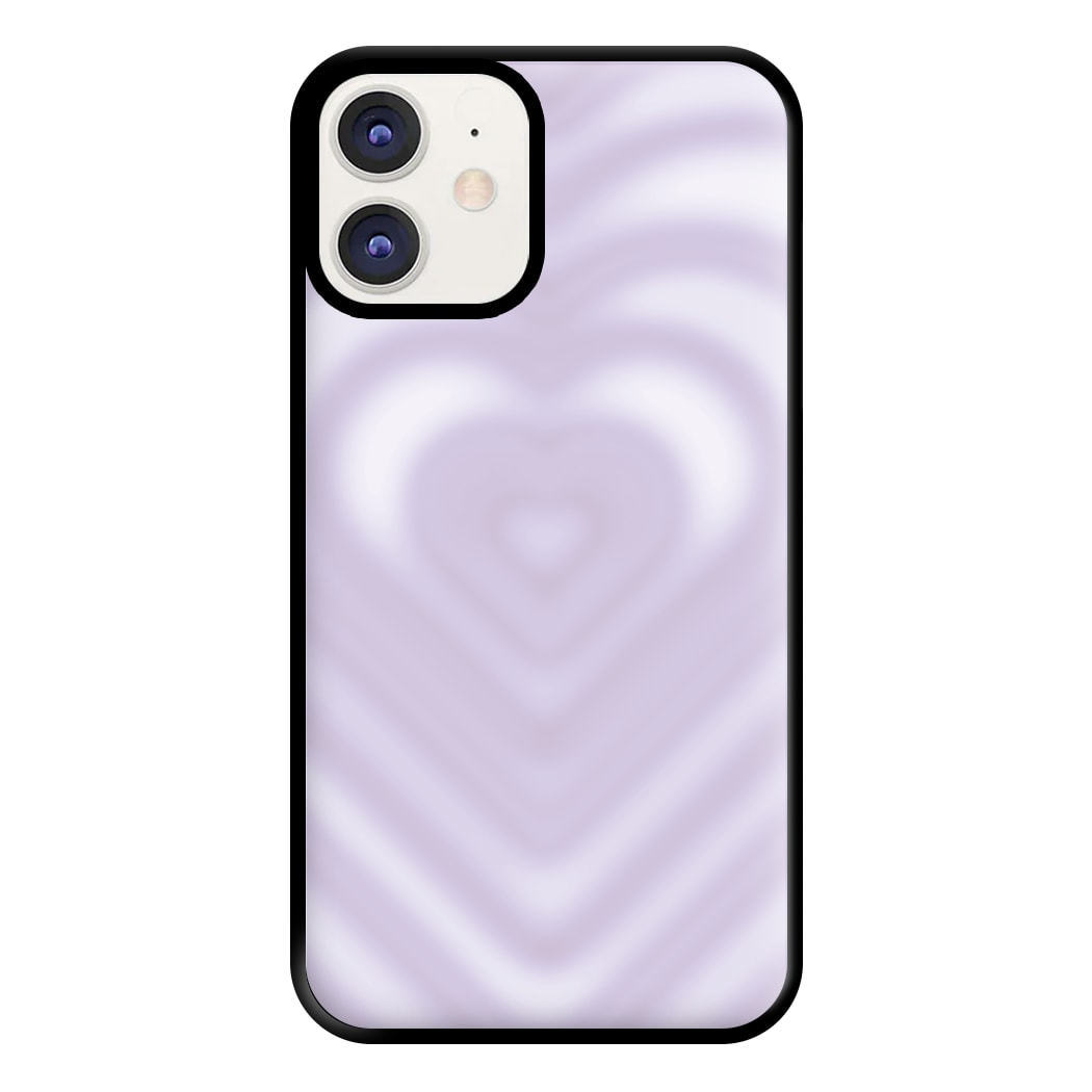 Drippy Love Heart Purple Phone Case for iPhone 12 / 12 Pro