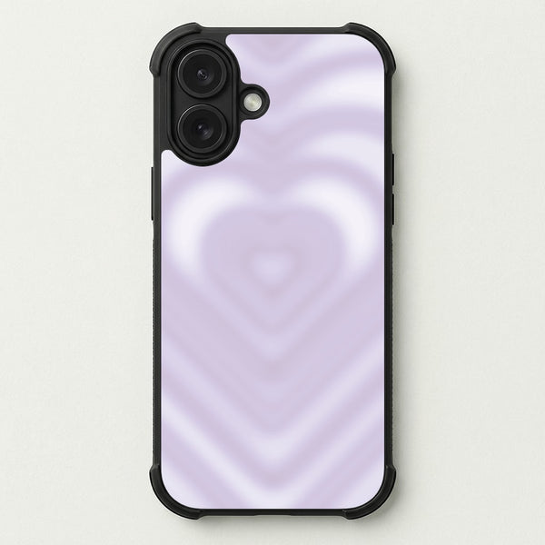 Drippy Love Heart Purple Phone Case — Bumper case