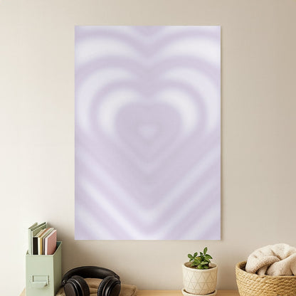 Drippy Love Heart Purple Poster