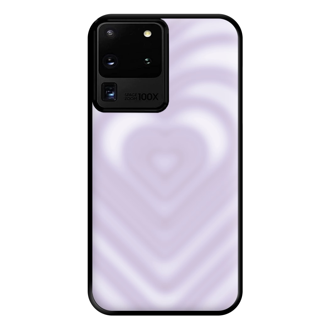 Drippy Love Heart Purple Phone Case for Galaxy S20 Ultra