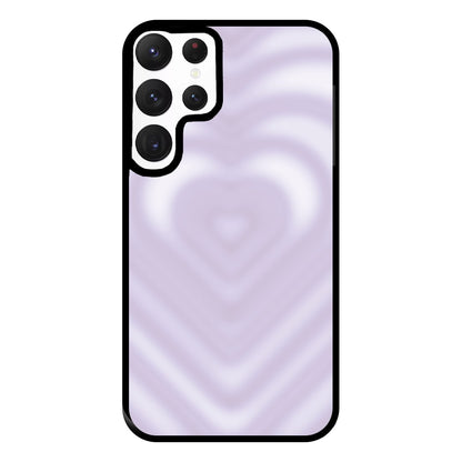 Drippy Love Heart Purple Phone Case for Galaxy S22 Ultra