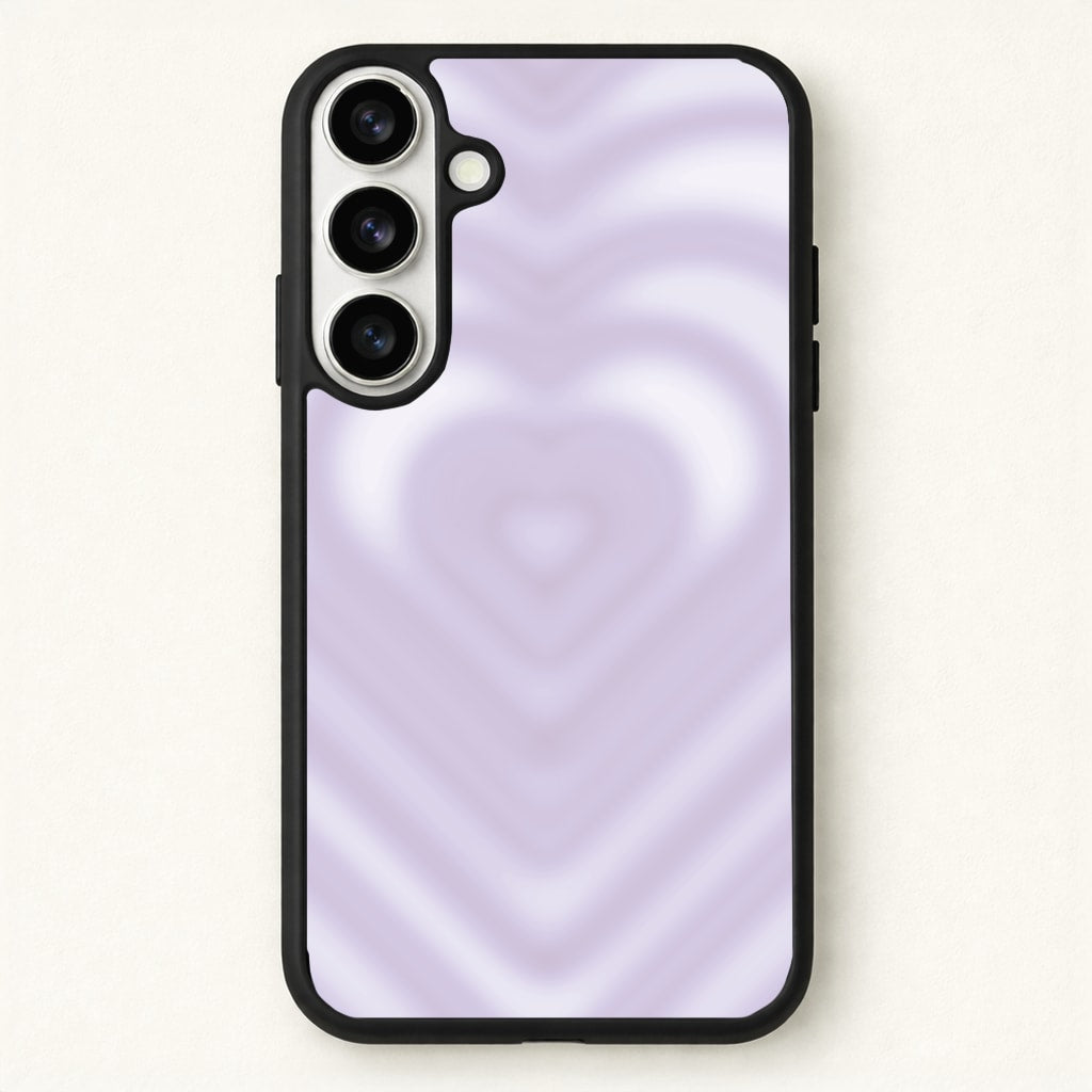 Drippy Love Heart Purple Phone Case for Galaxy S26 Plus