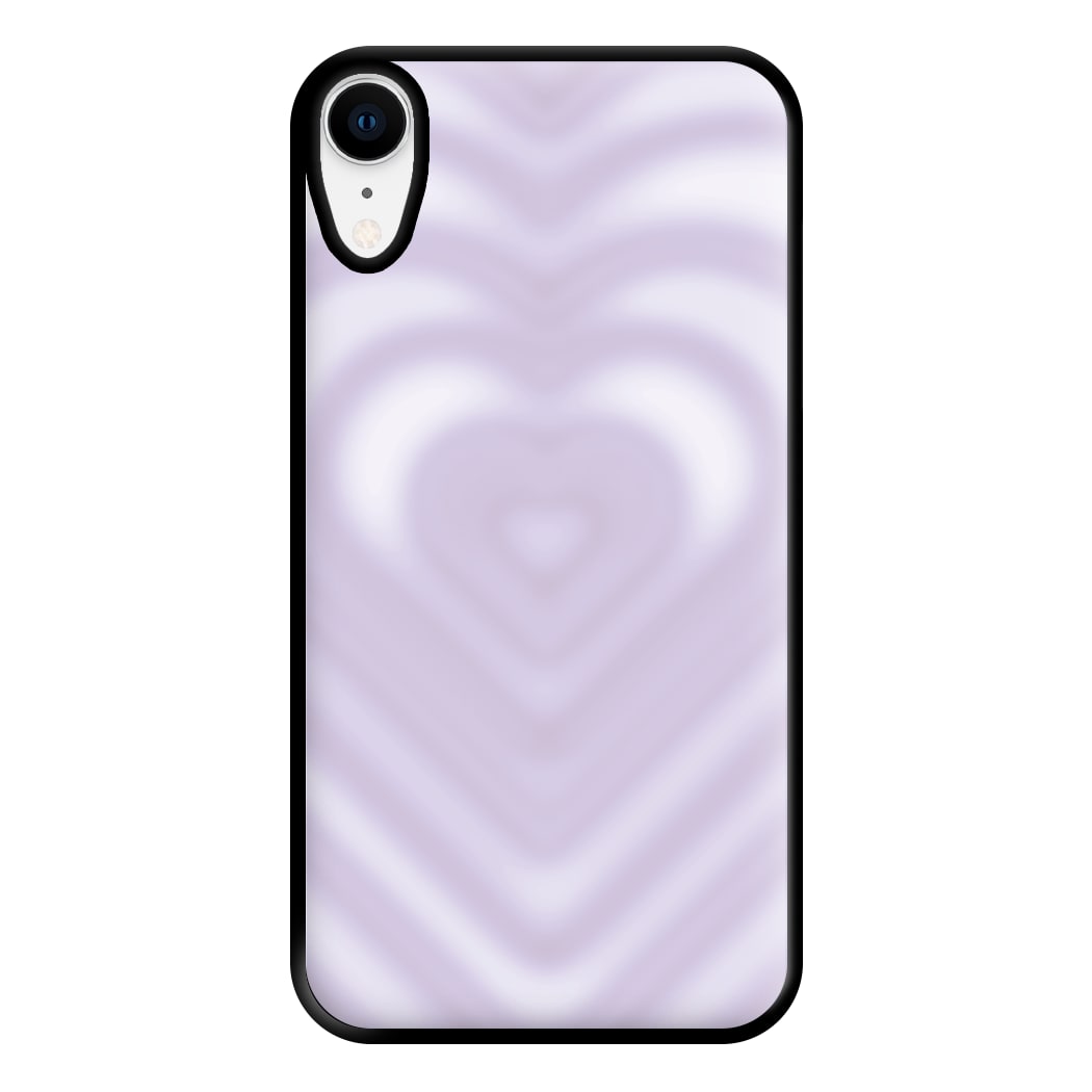 Drippy Love Heart Purple Phone Case for iPhone XR