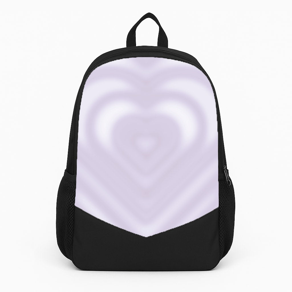 Drippy Love Heart Purple Large Backpack