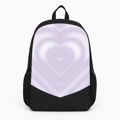 Drippy Love Heart Purple Large Backpack