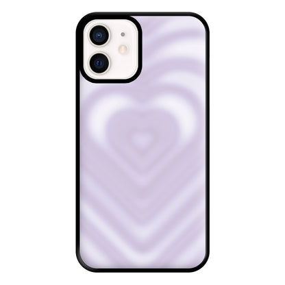 Drippy Love Heart Purple Phone Case for iPhone 13 Mini