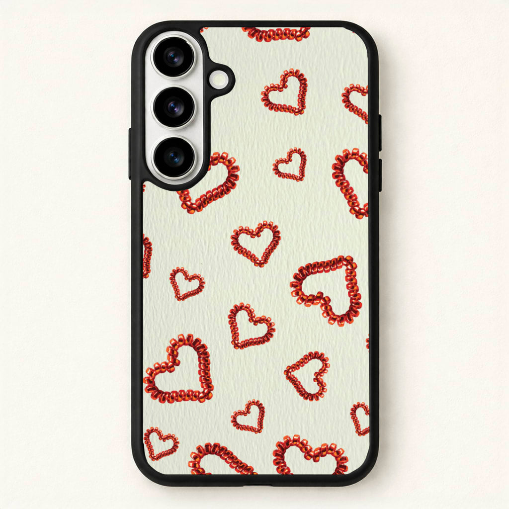 Elastic Hearts Pattern Phone Case for Galaxy S26