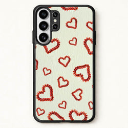 Elastic Hearts Pattern Phone Case for Galaxy S26 Ultra