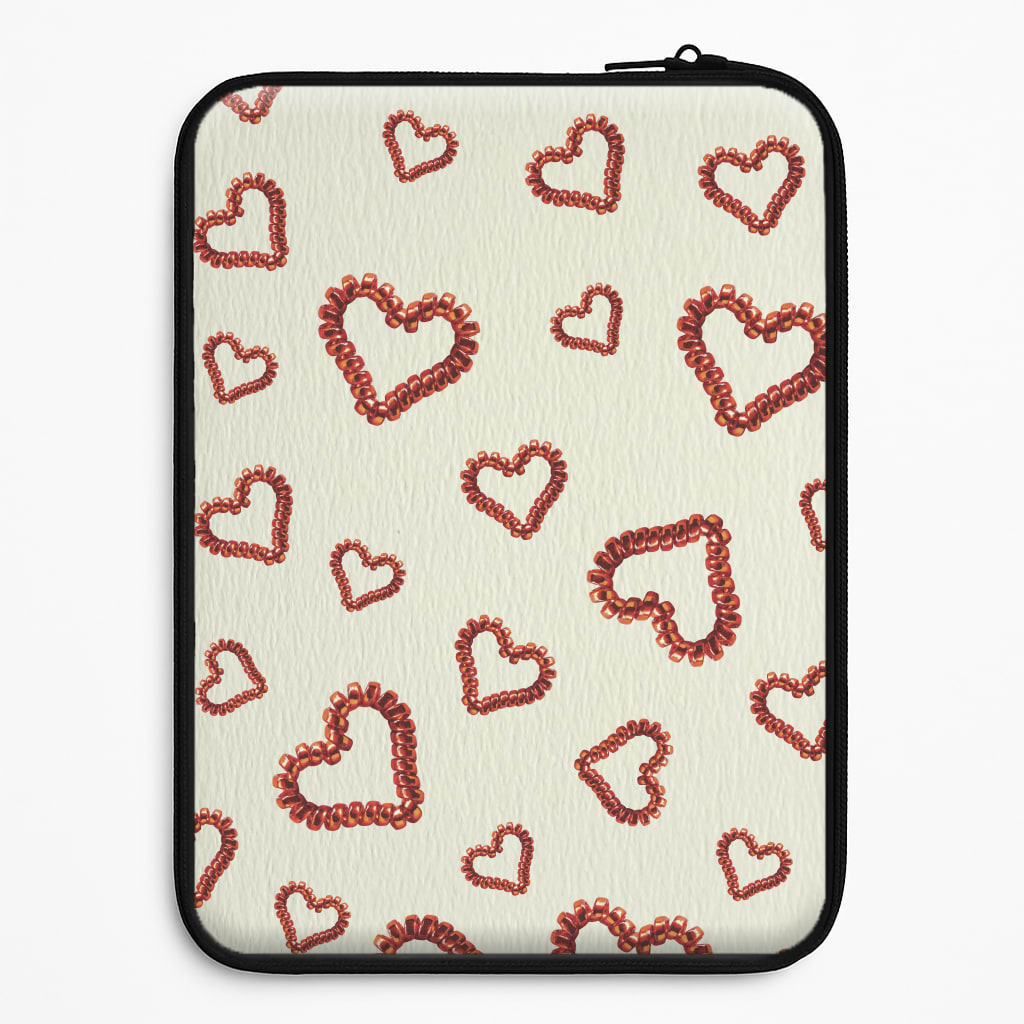 Elastic Hearts Pattern Laptop Sleeve