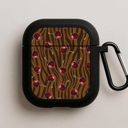 Animal Print With Cherries Pattern AirPods Case