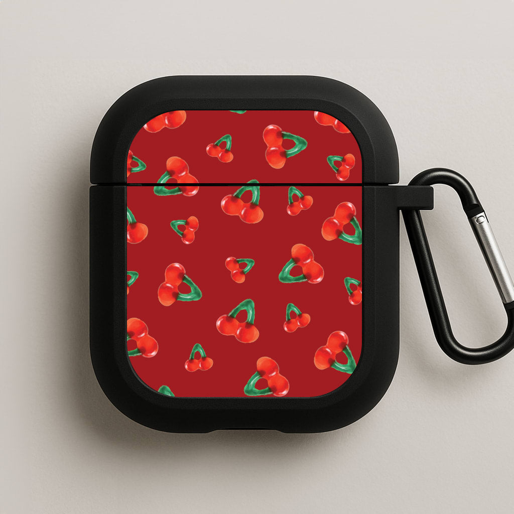 Gummy Cherries Pattern AirPods Case