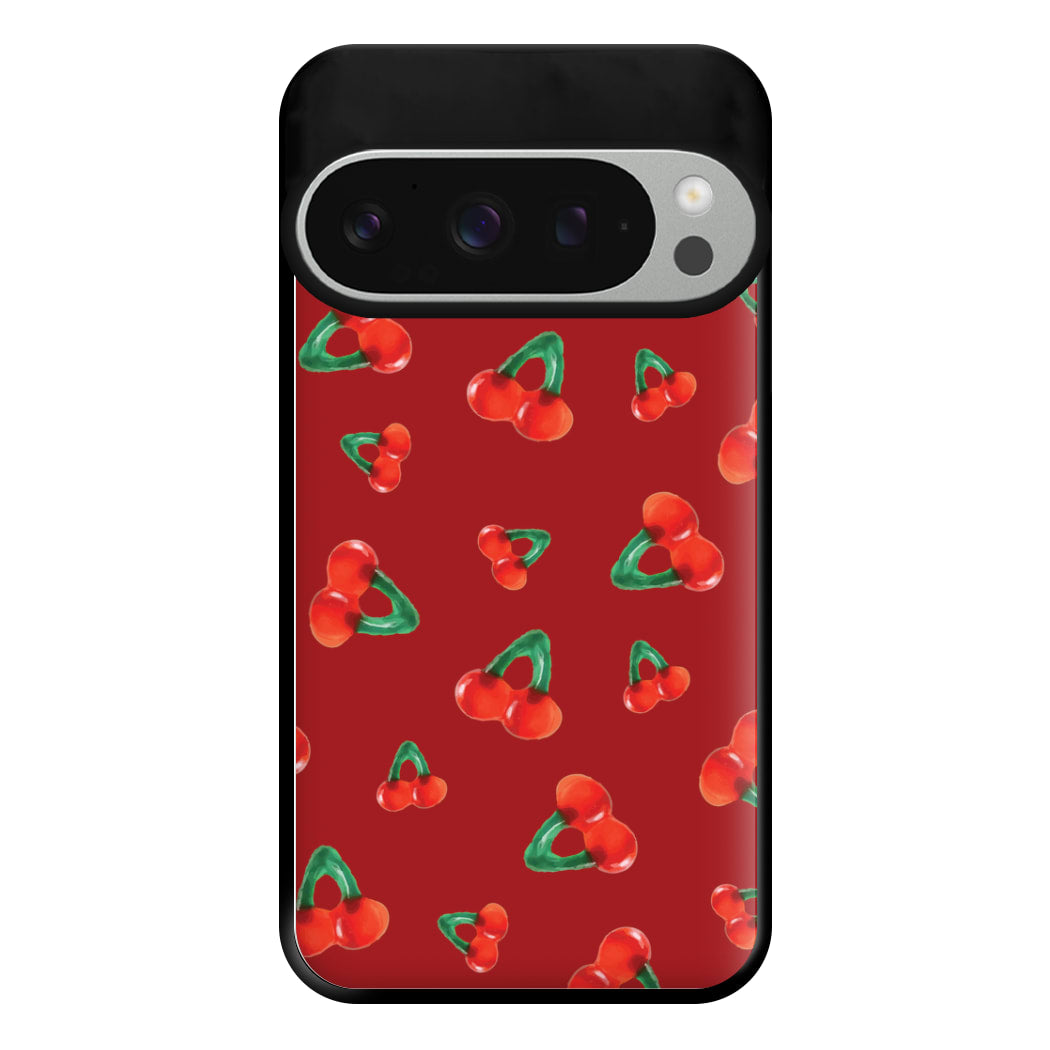 Gummy Cherries Pattern Phone Case for Google Pixel 9 Pro XL