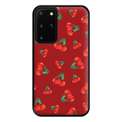 Gummy Cherries Pattern Phone Case for Galaxy S20 Plus